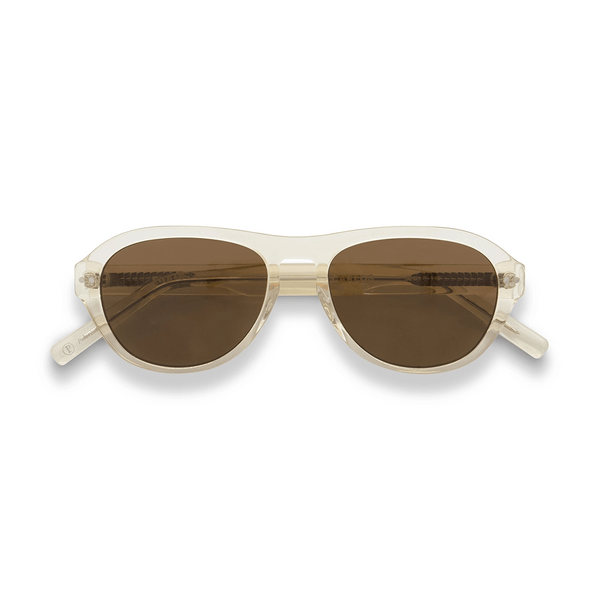 Carlos / Blonde Crystal Acetate & Polarised Brown Lens - Shade Files